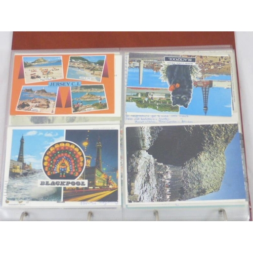 212 - Collection of various postcards in album