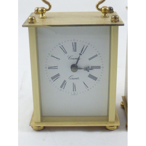 227 - Two Brass Carriage Clocks Including Timemaster