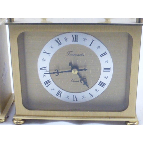 227 - Two Brass Carriage Clocks Including Timemaster