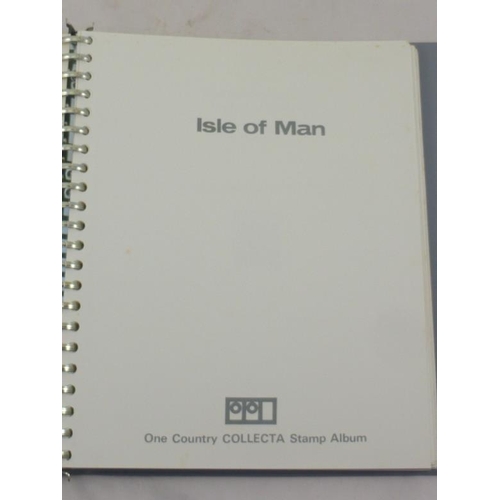 256 - Isle of Man One Country Stamp Album containing a wid Range of used Stamps Dating From 5th July 1973