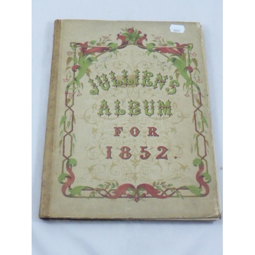 262 - Antique Collection of Sheet Music in a Album dated 1852 by The Conductor Jullien Louis Antoine 1812 ... 