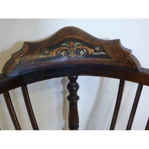 263 - Edwardian Inlaid Corner Chair