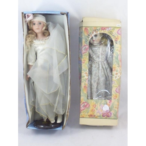 274 - Two Ceramic Collectible Dolls complete with Original Boxes Including The Knightsbridge Collection an... 