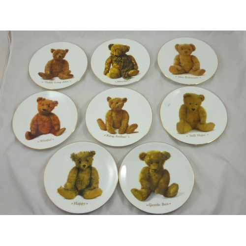 287 - Collection of Eight Royal Worcester The Ultimate Teddy Bear Plate Collection