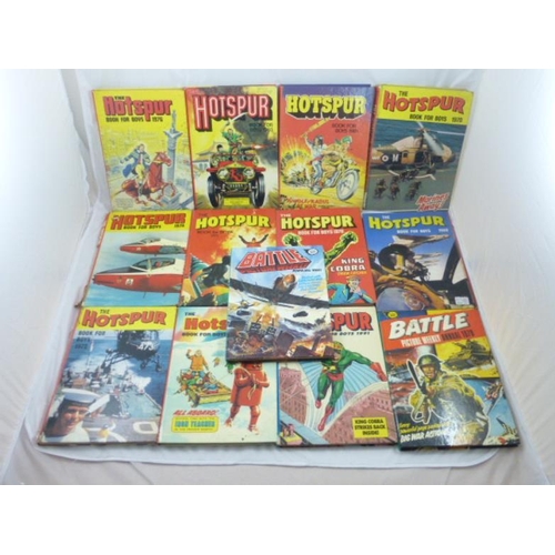 291 - Collection of 1970s Boys Hotspur Annuals and Magazines together with Football Magazines including Ro... 