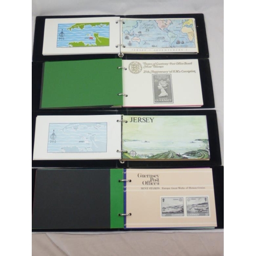 299 - Four Albums of Mint Stamps Issued by The Guernsey Post Office Including Guernsey Police, Europa 1981... 