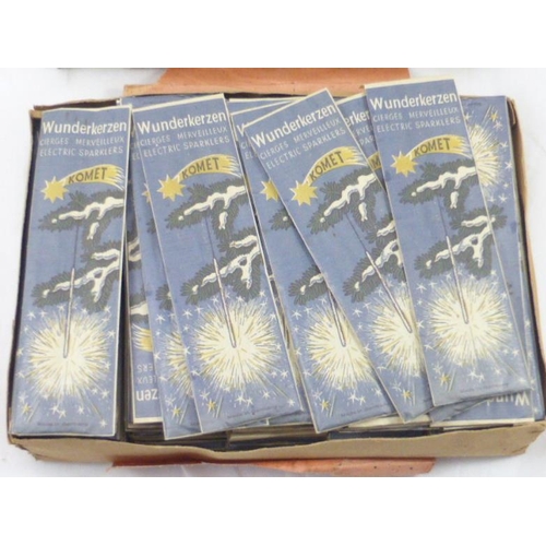 300 - Large Collection (Original Box 1000) of Vintage Wunderkerzen Electric Sparklers entitled Komet