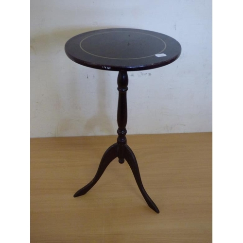 302 - Small Circular Inlaid Occasional Table (53cm Tall)