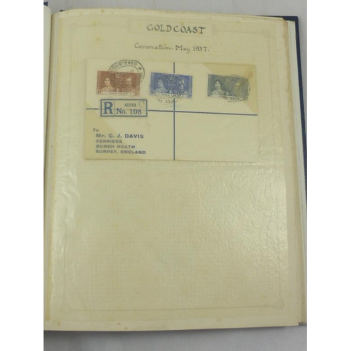 316 - Martin Mills Viscount Stamp Album containing a selection of British Empire African Stamps Including ... 