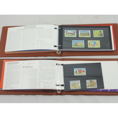 317 - Two Albums containing a Large Selection of Mint Stamps Issued by The Isle of Man Post Office Authori... 