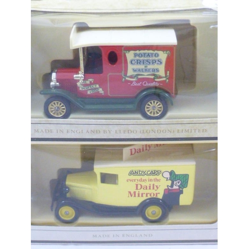 127 - Five Boxed Lledo Diecast Promotional Vehicles