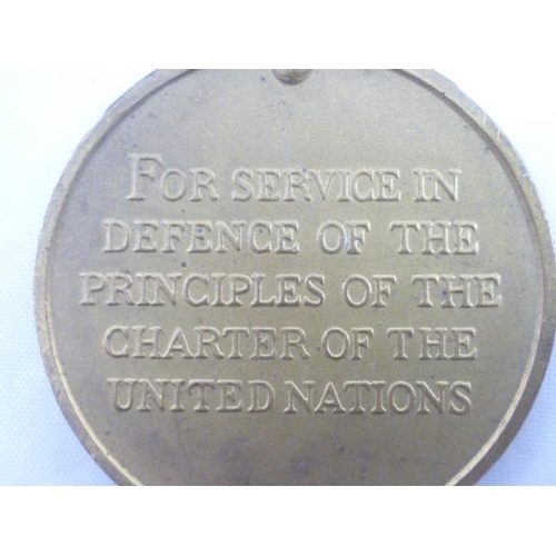 10 - Two Medals Including United Nations Korea Service Medal and Queens Korea Service Medal (Awarded to D... 