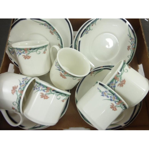 290 - Royal Doulton Juno Coffee Cups, Saucers and Side Plates