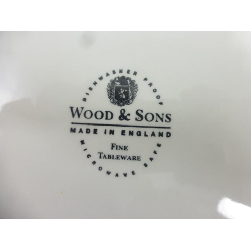 303 - Eight Wood and Sons English Scenery Ceramic Plates in Various Colours