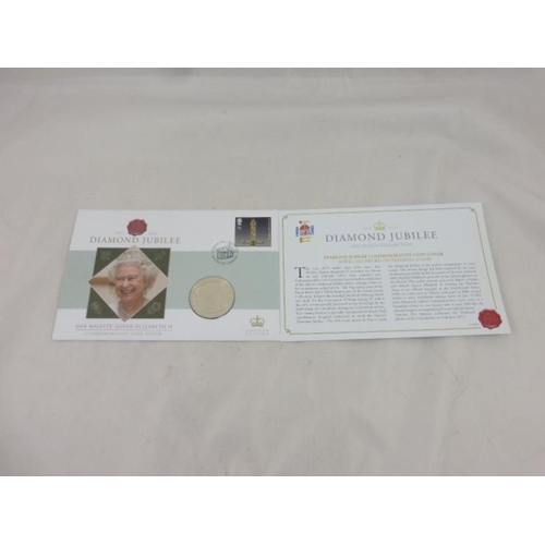 110 - Limited Edition Diamond Jubilee Commemorative Coin Cover complete with Certificate