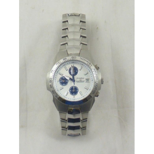 12 - Amadeus Gents Sports Watch Water Resistant Chronograph