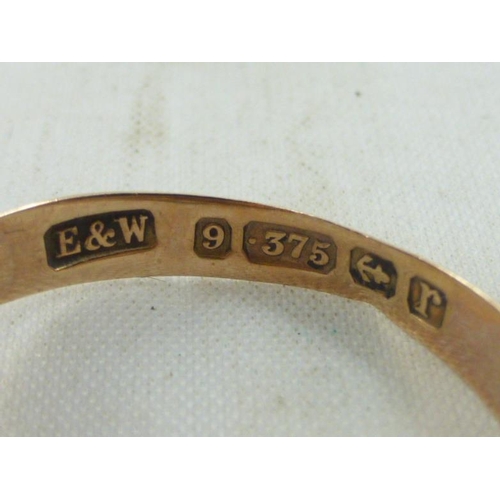 13 - Hallmarked 375 Birmingham Rose Gold Ring (2.3 grams)