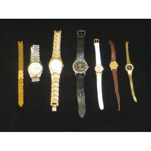 17 - Mixed tray of Watches Marked Omega, Breeze, Seiko and More