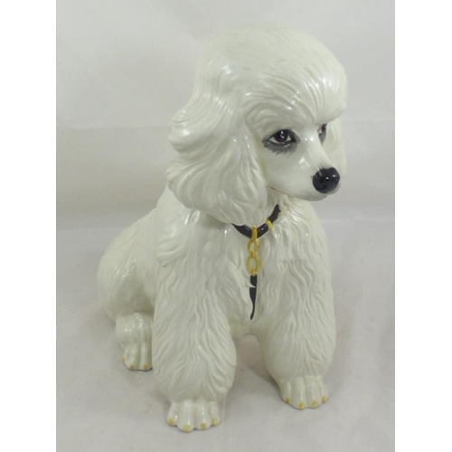18 - Large Italian made ceramic Poodle approx 13