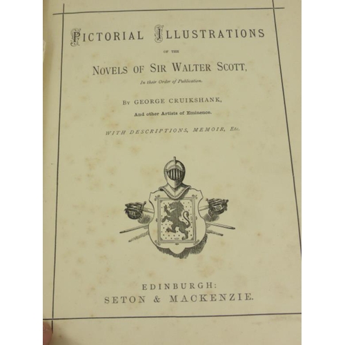 130 - Collection of First editions to includes Illustrations of Sir Walter Scott 1871, The Darling buds of... 