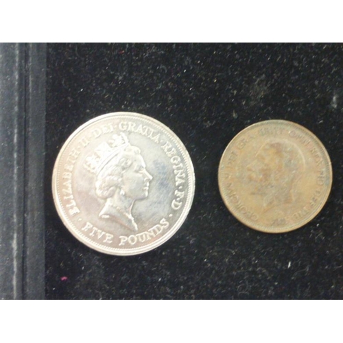 156 - Selection of Mixed Coinage Including Silver, 2 £5 Coins, 1 Two Coin and More