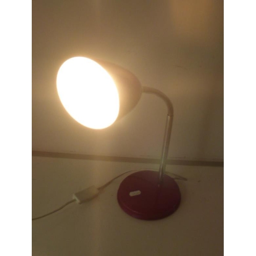 409 - Purple Desk Lamp with adjustable Neck and Lazy Switch