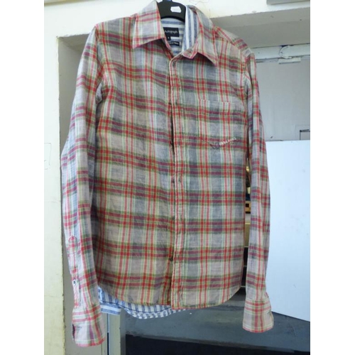 430 - Two Men's Shirts Size Small Including Free Soul and Mark's & Spencer's