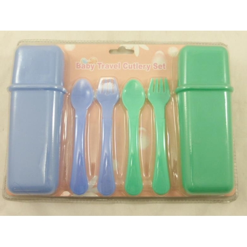 564 - Fifteen Baby toddler travel cutlery sets