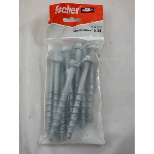 590 - Four Packs of Concrete Screws 10 x 120