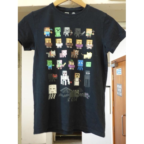 597 - Two Official Minecraft Jumpers and T Shirt (Boys Size 12)