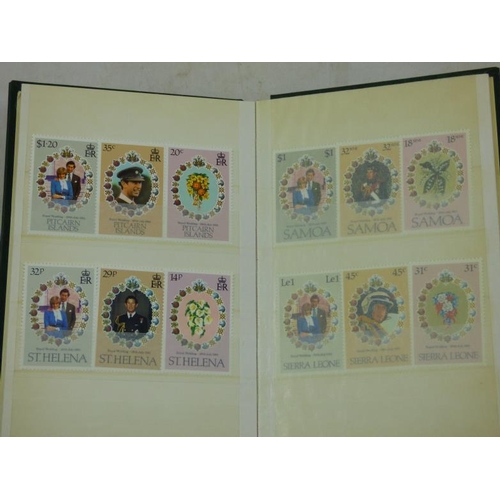 78 - Small Stock Book with 1981 Royal Wedding Stamps from 22 Countries