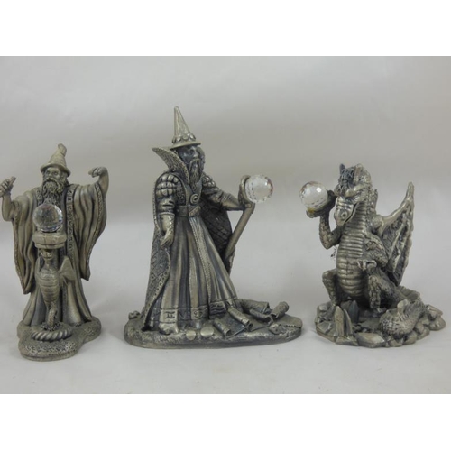 82 - Three Myth and Magic Figurines complete with Original Boxes