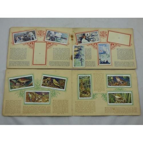 201 - Two Cigarette Card Albums, featuring the Full set of Birds and Their Young and Life in The Royal Nav... 