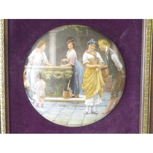 309 - Ceramic Classic design framed plaque by camargue