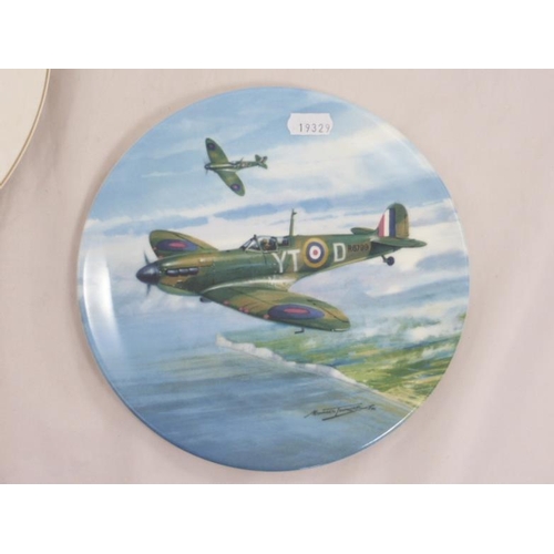 319 - Coalport Spitfire plate and a British Medical Association plate