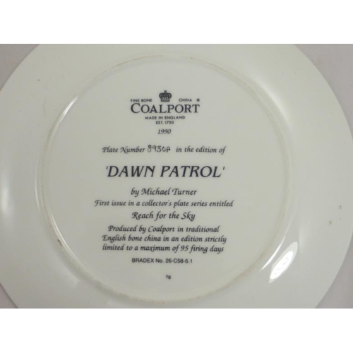 319 - Coalport Spitfire plate and a British Medical Association plate