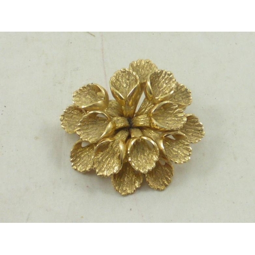 6 - Vintage Crosse (Germany) Gold Tone Brooch