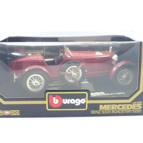 17 - Burago Mercedes Benz SSKL Caracciola (1931) complete with Box