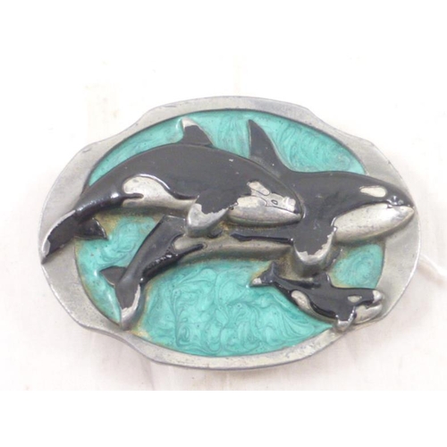 22 - Dolphin Themed Belt Buckle