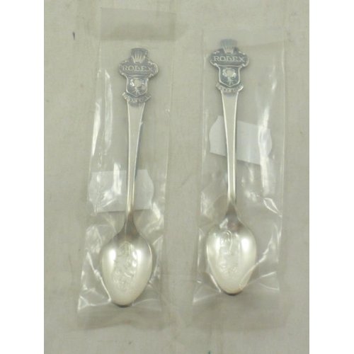 30 - Two Rolex Bucherer of Switzerland tea-spoons in sealed packets