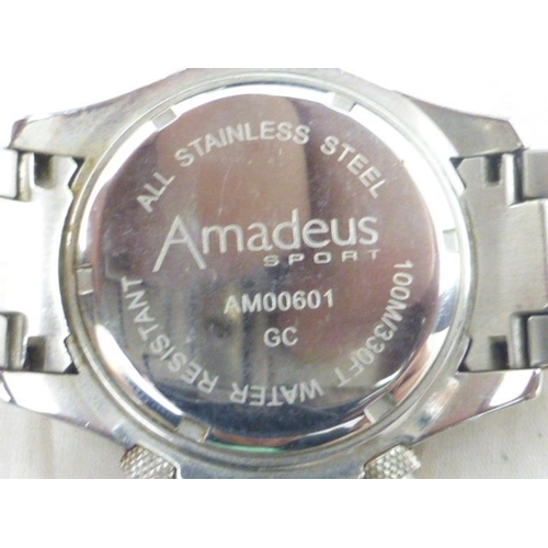 50 - Amadeus Gents Sports Watch complete with Case