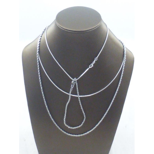 57 - Three Jewellery Items to Include Silver 925 Necklace and Silver Tone Bracelet