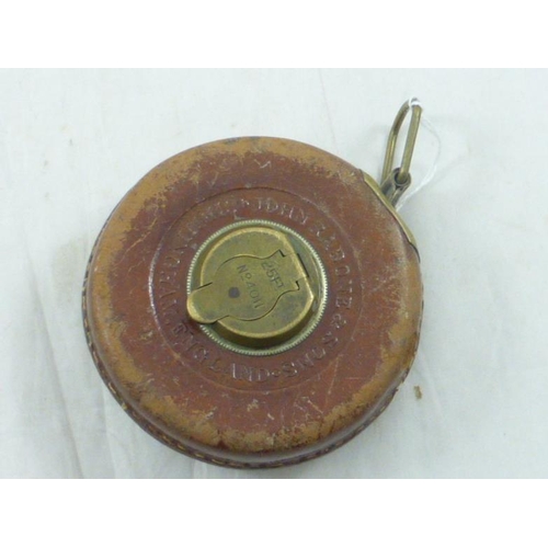 59 - John Rabone Leather Bound Tape Measure