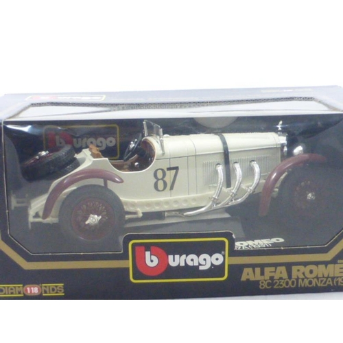 89 - Burago Alfa Romeo 8c 2300 Monza (1931) complete with Box