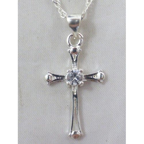 90 - Silver 925 Crucifix with Chain