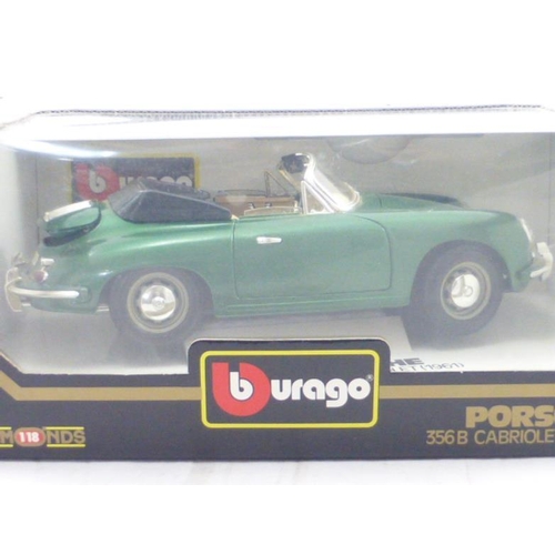 91 - Burago Porsche 356B Cabriolet (1961) complete with Original Box