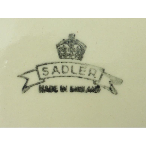 194 - Vintage Sadler Biscuit Barrel and Royal Stafford Coquette Condiment Pot complete with Spoon