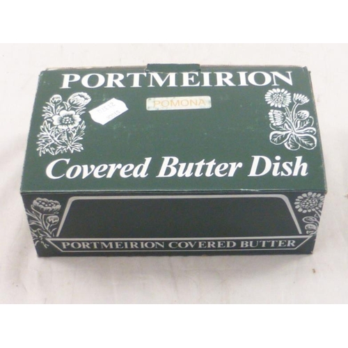 218 - Portmerrion butter dish in original box