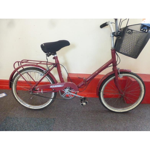 462 - Ladies Vintage Folding bike with Basket