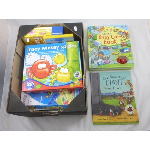 481 - Mixed Lot of Children's Books and Games Including The Smartest Giant